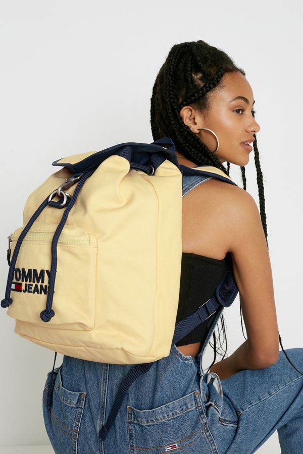 Tommy Jeans Yellow Heritage Backpack Urban Outfitters UK