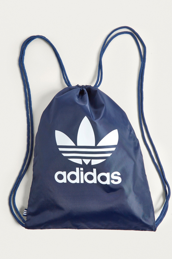 adidas Originals Navy Trefoil Gym Sack Urban Outfitters UK