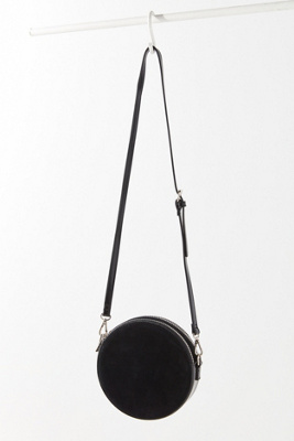 black circle crossbody bag