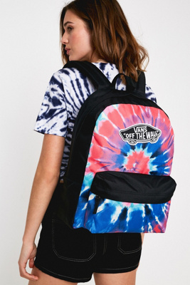 vans realm backpack tie dye