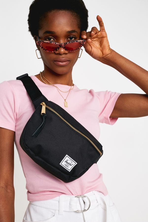 Herschel Supply Co Fifteen Black Bum Bag Urban Outfitters Uk