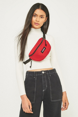 red eastpak bum bag