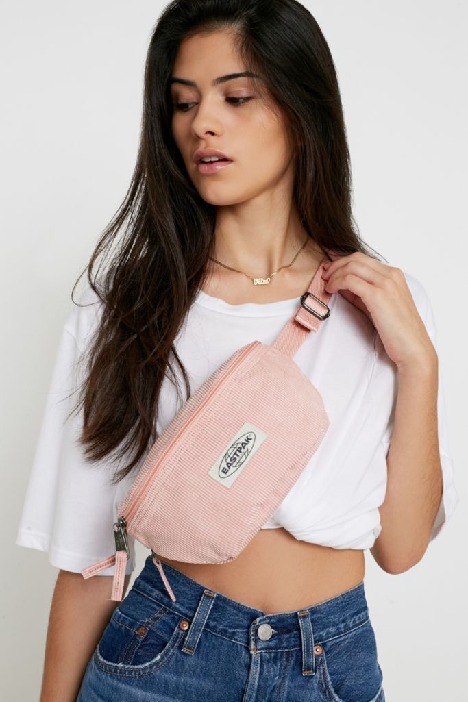 Eastpak Springer Pink Corduroy Bum Bag | Urban Outfitters UK