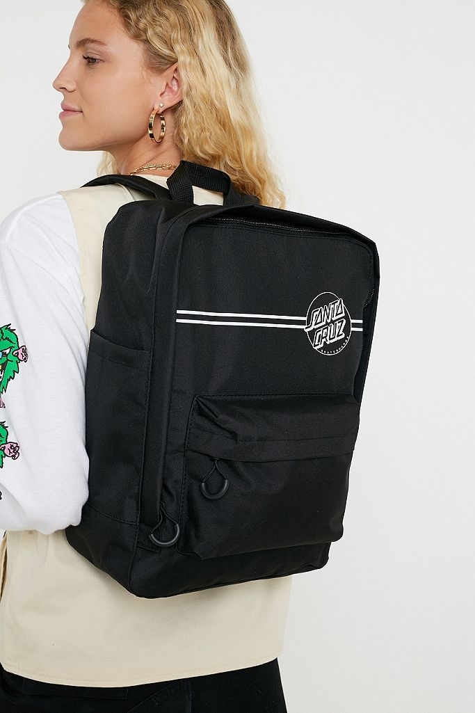 Santa Cruz Opus Stripes Black Backpack | Urban Outfitters UK