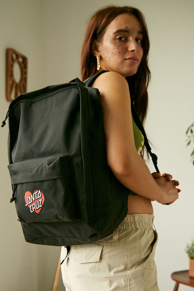 urbanoutfitters.com | Santa Cruz Black Heart Dot Backpack