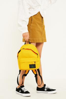 calvin klein yellow backpack