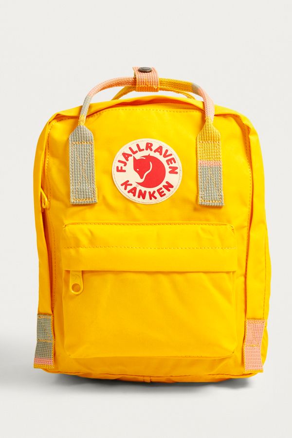 kanken backpack warm yellow