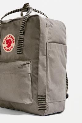 fjallraven kanken fog striped handle backpack