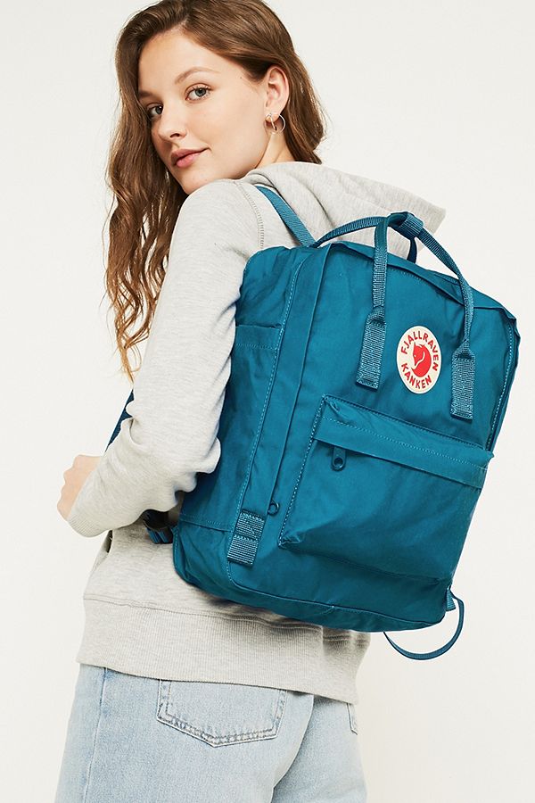 Fjallraven Kanken Lake Blue Backpack | Urban Outfitters UK