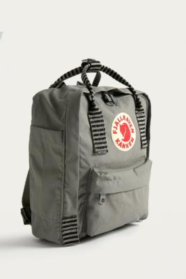 fjallraven kanken fog striped handle backpack