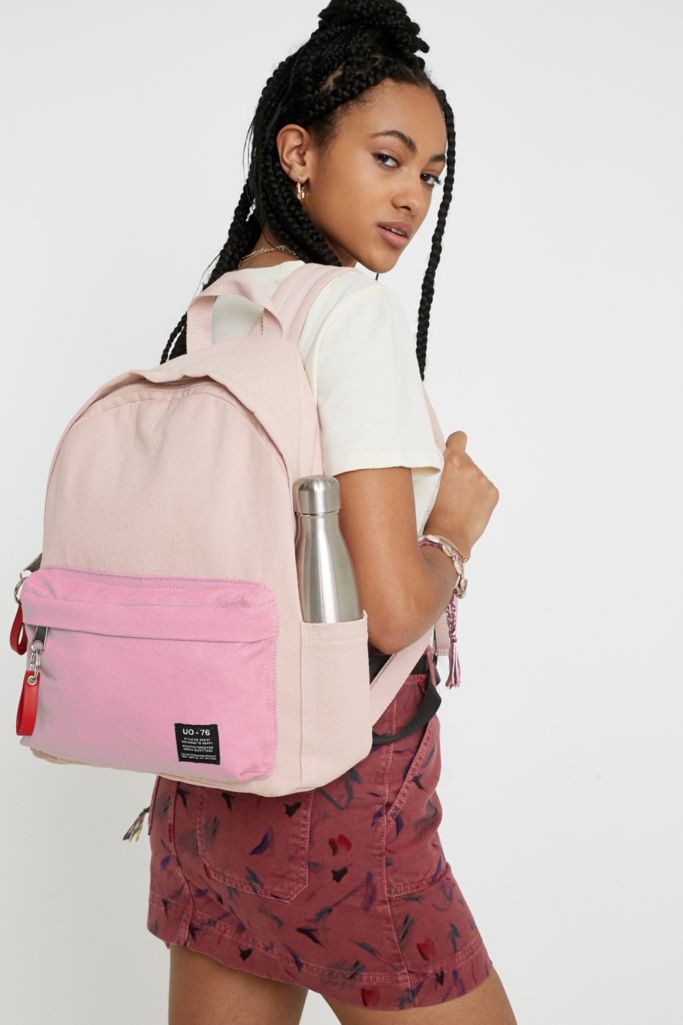 UO Canvas Colourblock Backpack | Urban Outfitters UK