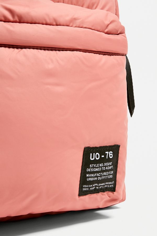 UO Puffer Pink Backpack | Urban Outfitters UK