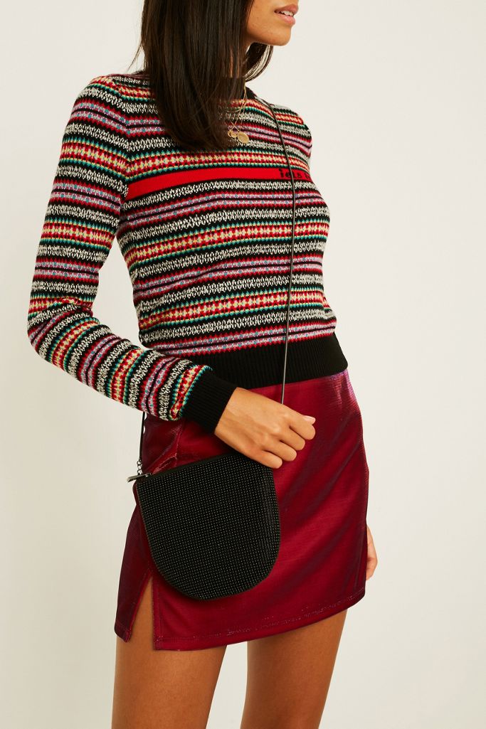 UO Black Beaded Crossbody Urban Outfitters UK