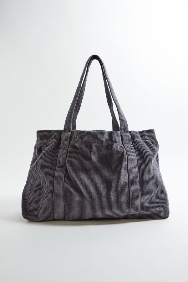 Slide View: 4: BDG Tab Corduroy Tote Bag