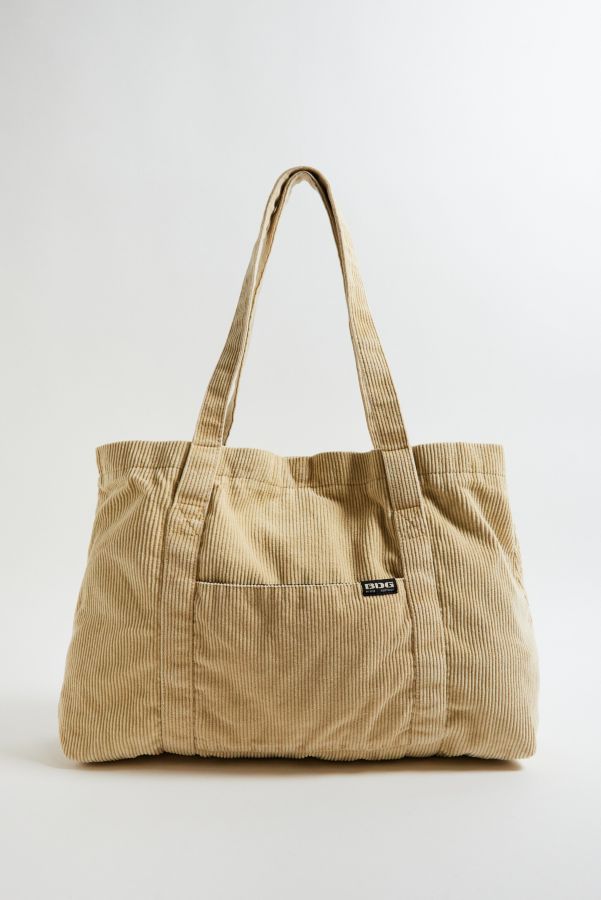 Slide View: 2: BDG Tab Corduroy Tote Bag