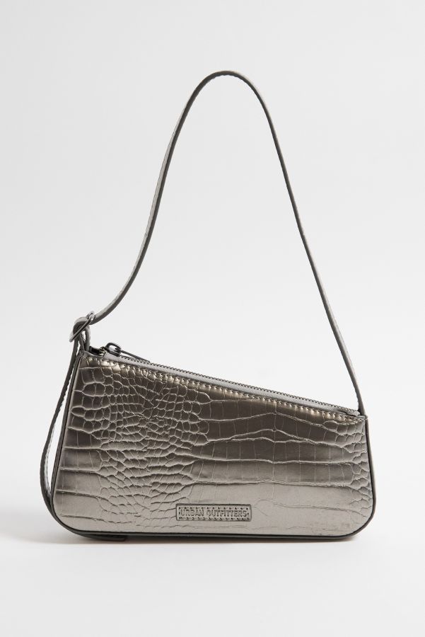 Slide View: 2: UO Mimi Faux Croc Shoulder Bag