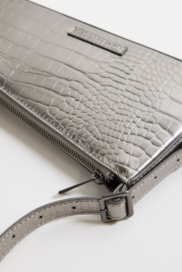 Slide View: 5: UO Mimi Faux Croc Shoulder Bag