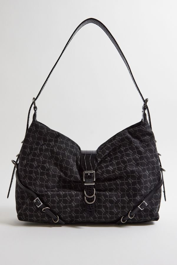 Slide View: 3: iets frans... Hayden Monogram Large Slouch Shoulder Bag