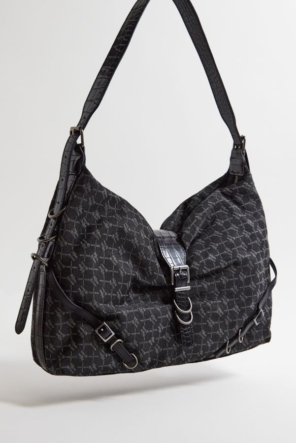 Slide View: 6: iets frans... Hayden Monogram Large Slouch Shoulder Bag