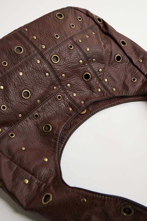 Slide View: 5: UO Faux Leather 90s Eyelet Slouch Bag