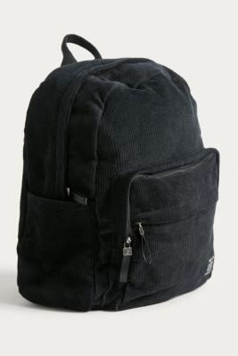 black corduroy backpack