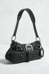 Thumbnail View 4: iets frans... Monogram Buckle Faux Leather Shoulder Bag 