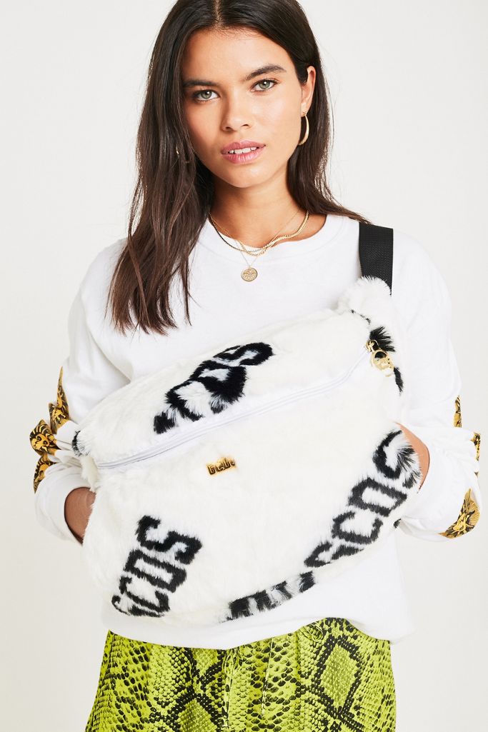 GCDS Macro Faux Fur Bum Bag Urban Outfitters UK