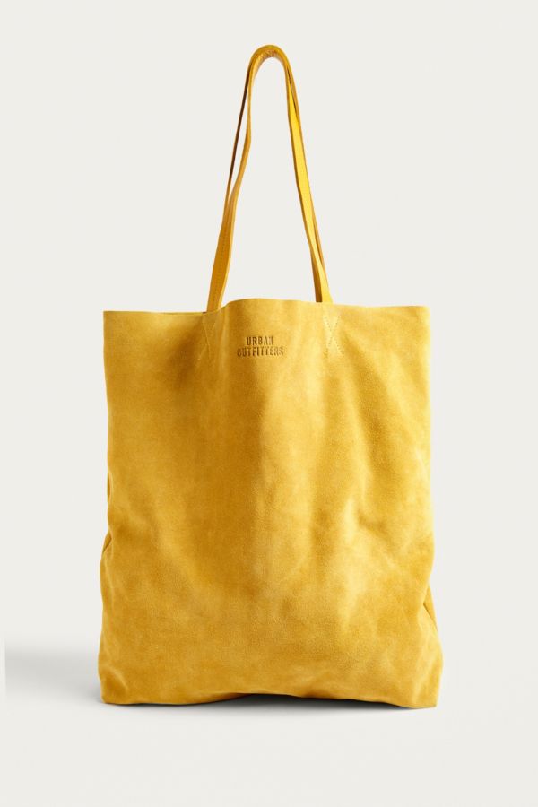 large suede tote