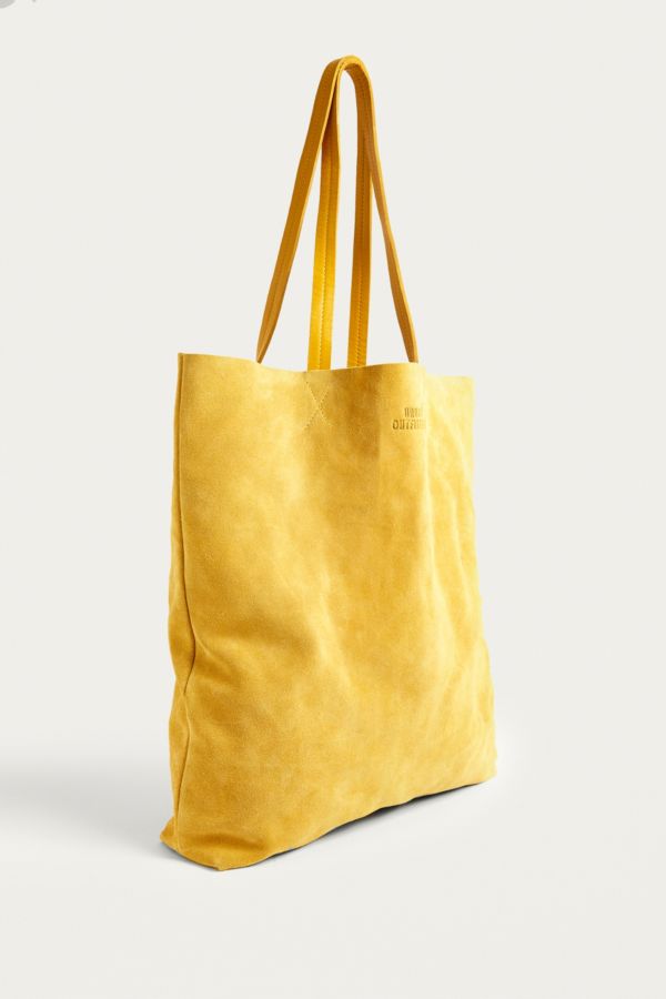 large suede tote