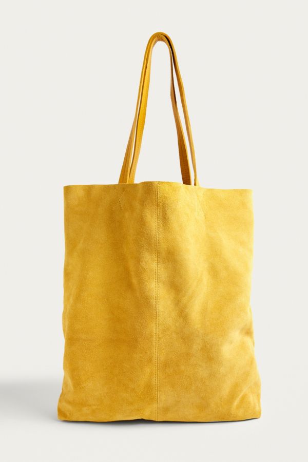 large suede tote