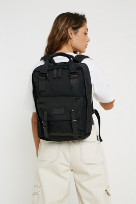 black doughnut backpack