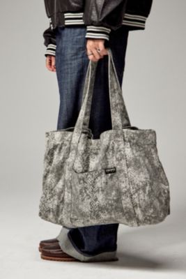 Bolso de Lona con Bolsillo y Estampado de Serpiente BDG