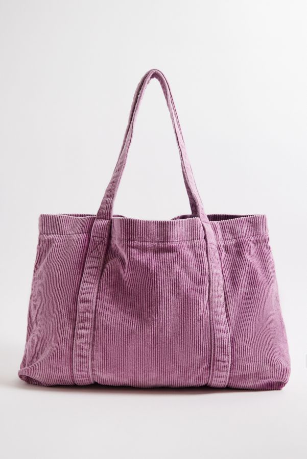 Slide View: 5: BDG Tab Pocket Corduroy Tote Bag