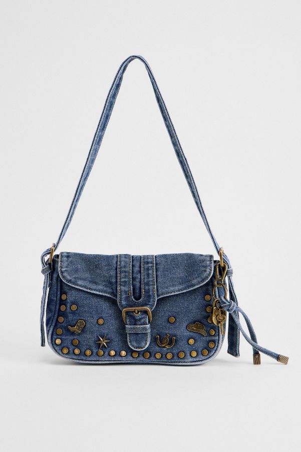 Slide View: 3: Sac à bandoulière UO Denim Western Charm