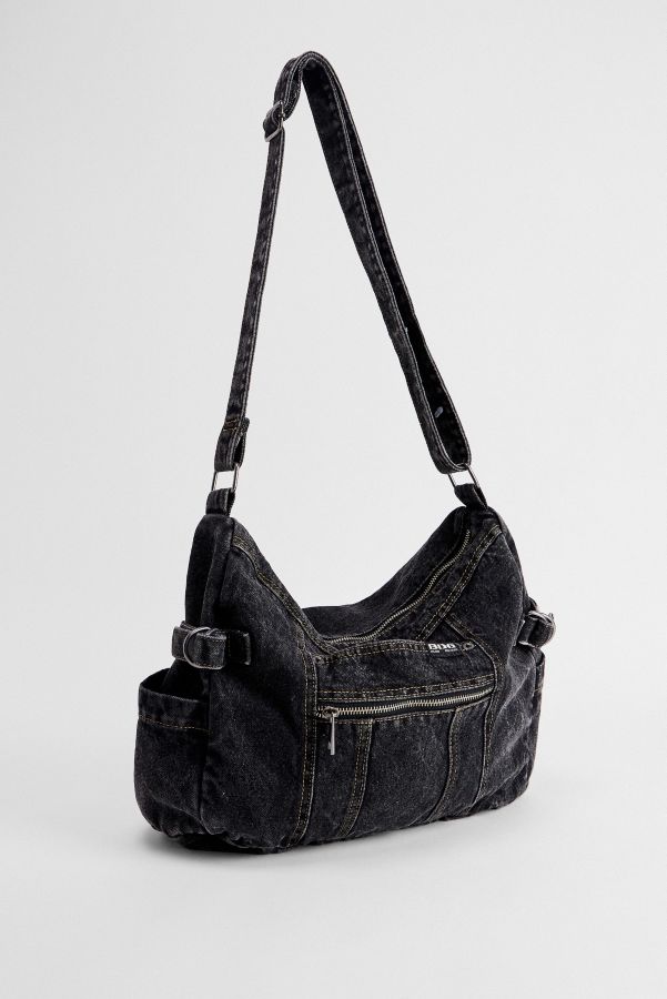 Slide View: 3: BDG Zip-Up Denim Sling Bag