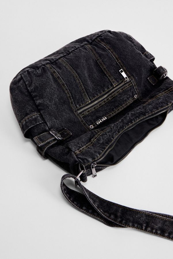 Slide View: 4: BDG Zip-Up Denim Sling Bag