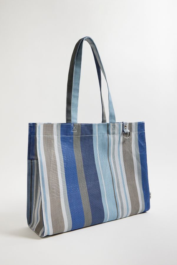 Slide View: 3: UO Large Stripe Woven Tote Bag