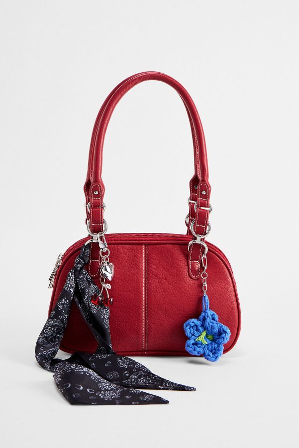 Slide View: 4: BDG Izzy Washed Faux Leather Bowler Bag