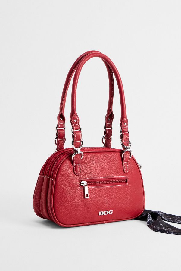 Slide View: 6: BDG Izzy Washed Faux Leather Bowler Bag