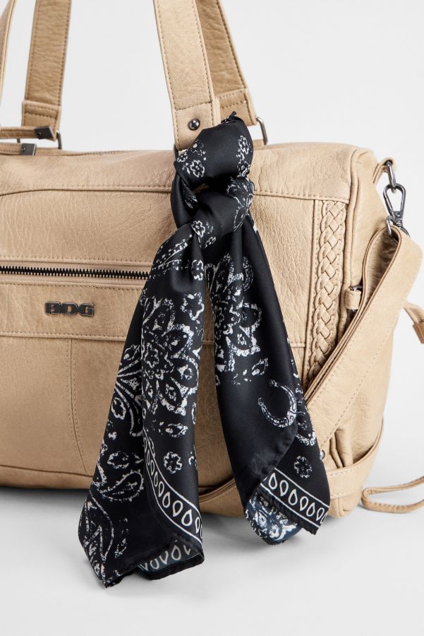 Slide View: 4: BDG Washed Faux Leather Cindy Scarf Detail Bag