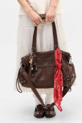 BDG Gewaschene Kunstleder Cindy Schal Detail Tasche