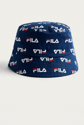 blue fila bucket hat