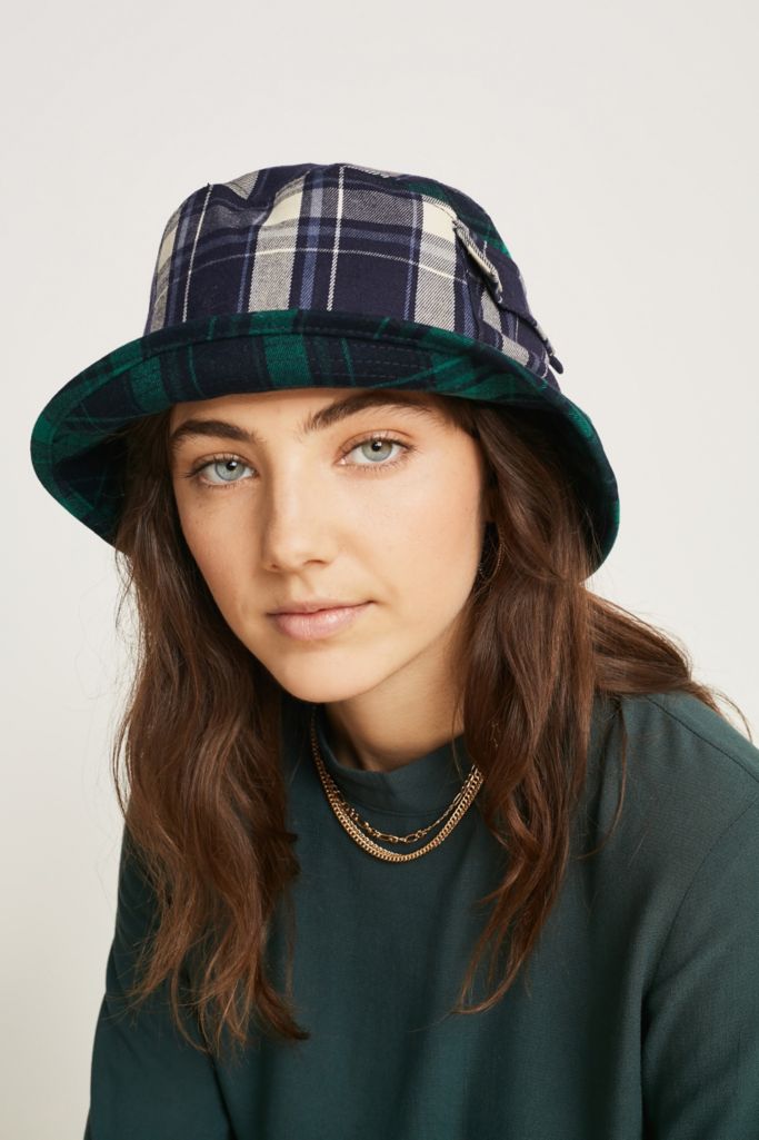 Kangol Plaid On Plaid Bucket Hat | Urban Outfitters UK