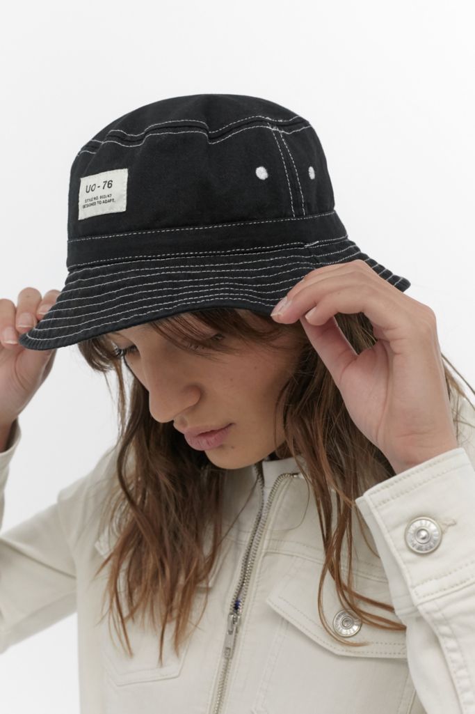 UO Utility Black Bucket Hat | Urban Outfitters UK