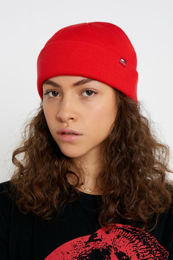 Tommy Jeans Flag Logo Beanie | Urban Outfitters UK