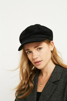 corduroy baker boy cap