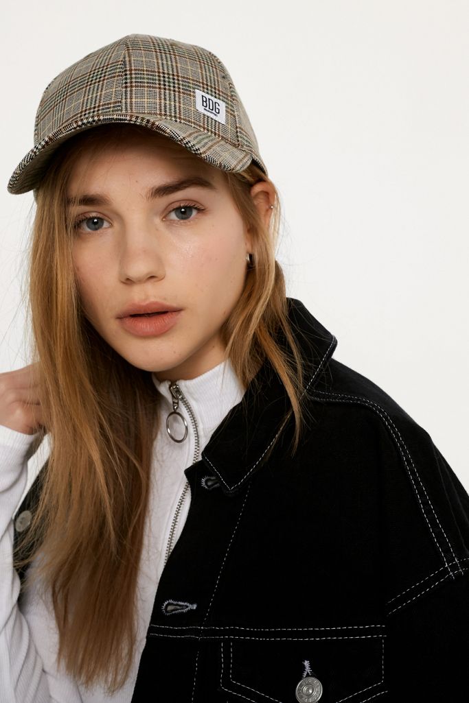 BDG Check Baseball Cap Urban Outfitters DE