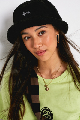 stussy bucket hat fleece