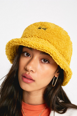 stussy bucket hat fleece