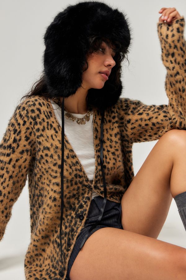 Slide View: 1: UO Lilah Fur Trapper Hat